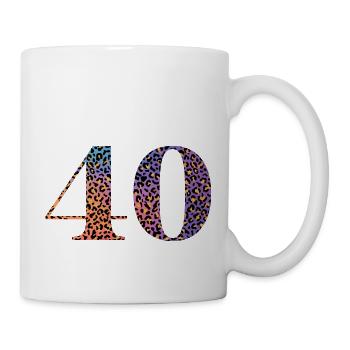 40th Anniversary Leopard - Mug - white - Right