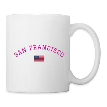 San Francisco, America, USA - Mug - white - Right