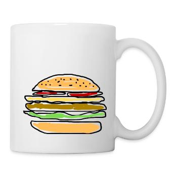 Burger - Mug blanc - blanc - Droite