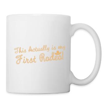 C’est en fait mon premier rodéo - Mug blanc - blanc - Droite