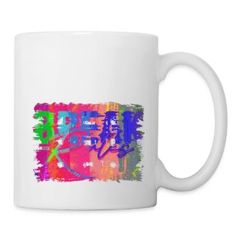 Vertraue niemandem, inspirierende Liebe, Motivation, Schwingungen - Tasse - Weiß - Rechts