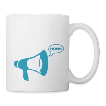 honk megafon - Tasse - Weiß - Rechts