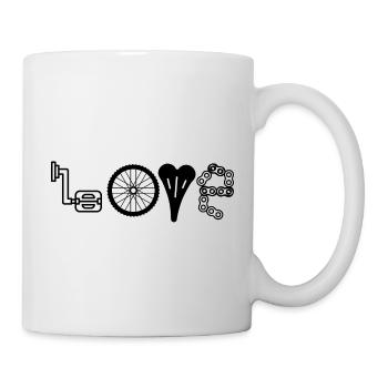 Vélo amour - Mug blanc - blanc - Droite