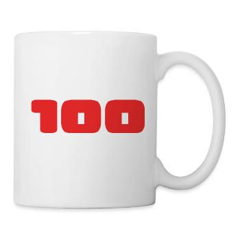 100. 100 YEARS. 100th ANNIVERSARY. 100 BIRTHDAY - Mug - white - Right