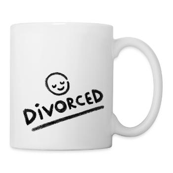 Geschieden - Tasse - Weiß - Rechts