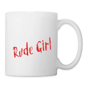 Funny naughty saying naughty girl gift - Mug - white - Right