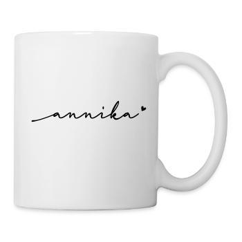 Annika Cursive Name - Mug - white - Right