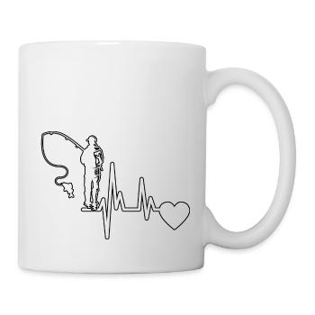Fishing Fishing Fishing Fishing Hook Angler - Mug - white - Right