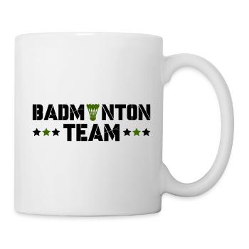 Badminton Team - Tasse - Weiß - Rechts