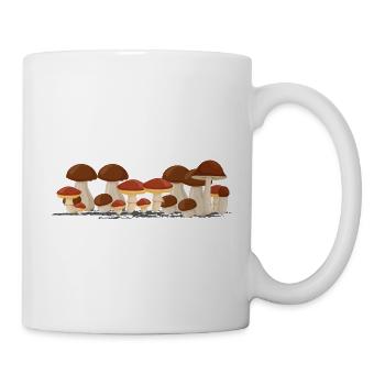 Mushroom connoisseur Mushroom season Porcini mushroom picker mushrooms - Mug - white - Right