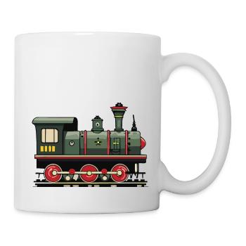 Steam locomotive - Mug - white - Right