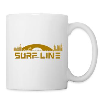 Surfline 3 Yellow version - Mug blanc - blanc - Droite