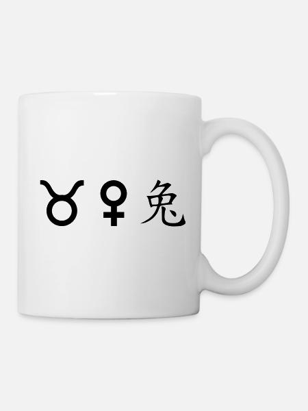 Taurus Venus Rabbit - Mug - white