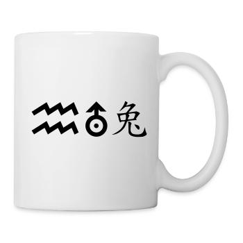 Verseau Uranus Lapin - Mug blanc - blanc - Droite