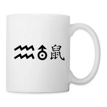 Verseau Uranus Rat - Mug blanc - blanc - Droite