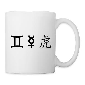 Gémeaux Gémeaux Mercury Tiger - Mug blanc - blanc - Droite