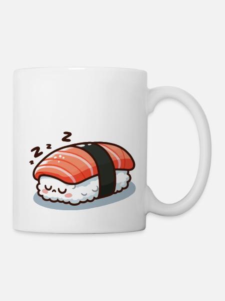 Schlafender Sushi - Tasse - Weiß