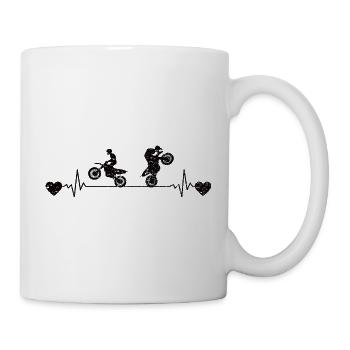 Motorcycle Motorcycle Fan Motorcyclist Motorcross - Mug - white - Right