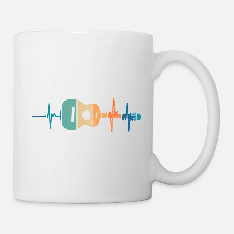 Heartbeat Guitar - Mug - white