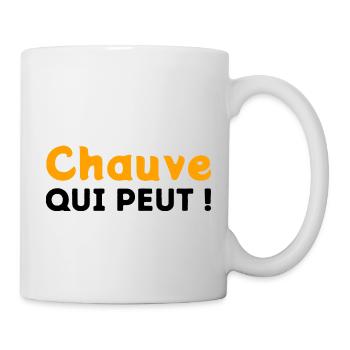 Chauve qui peut ! - Mug blanc - blanc - Droite