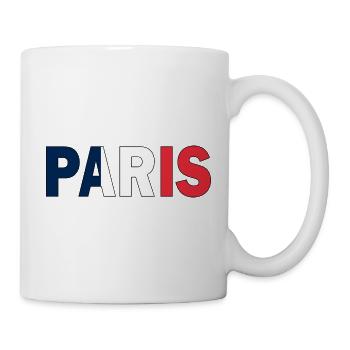 Paris in national colours - Mug - white - Right