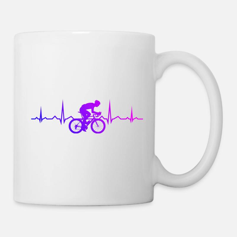 Vélo de route pour femmes Vélo de route Vélo de route Vélo de route - Mug blanc - blanc