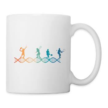 Tennis liegt in meiner DNA - Tasse - Weiß - Rechts