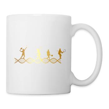 Tennis liegt in meiner DNA - Tasse - Weiß - Rechts