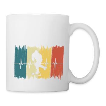 Vintage Hockey Heartbeat - Mug - white - Right