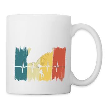 Vintage Parachute Heartbeat - Mug - white - Right