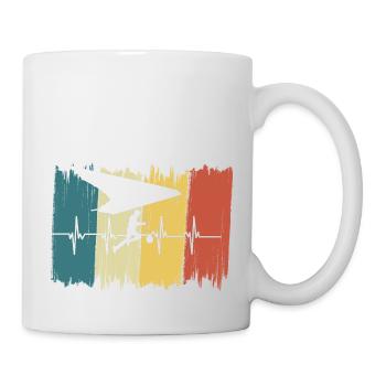 Vintage Paragliding Heartbeat - Mug - white - Right
