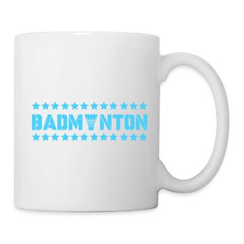 badminton - Tasse - Weiß - Rechts