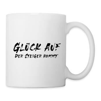 Bergmann, Glück auf, Steiger, Party ,Fun, Bergbau - Tasse - Weiß - Rechts