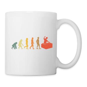 DJ Evolution vintage rétro - Mug blanc - blanc - Droite