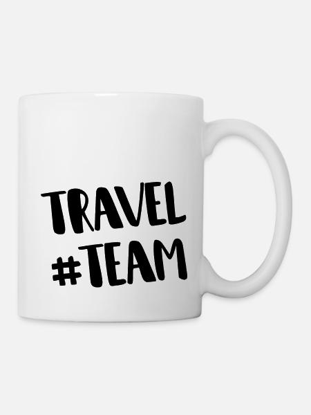 Travel Team - Tasse - Weiß