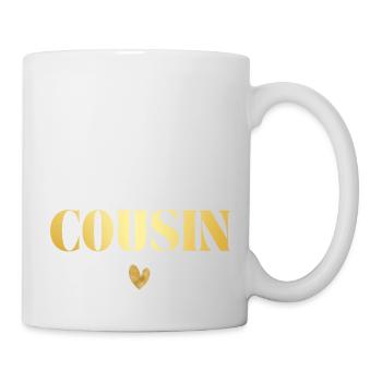 Je vais être cousin - Mug blanc - blanc - Droite