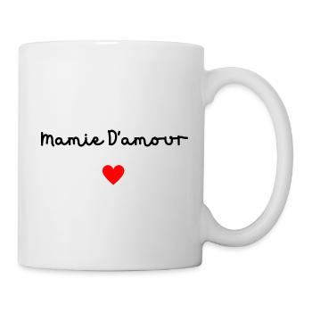 Mamie d’amour - Mug blanc - blanc - Droite