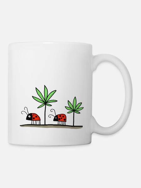 Glückskäfer - Glückskiffer - Tasse - Weiß