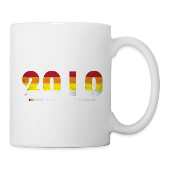Millésime 2010 - L’Année de la Légende - Rétro 14 - Mug blanc - blanc - Droite