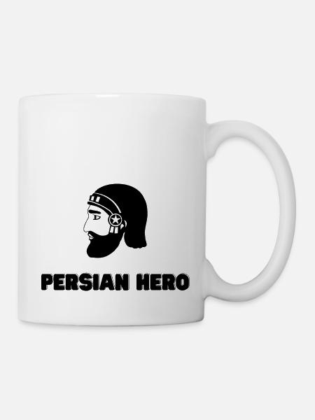 Koorosh - Persische Kunst - Iran - Tasse - Weiß