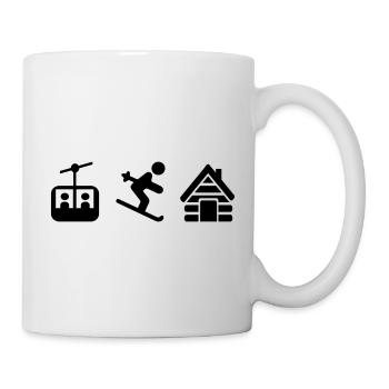 Ski - Mug blanc - blanc - Droite