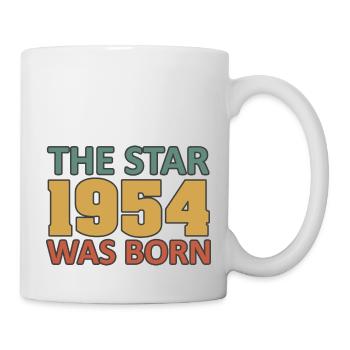 The Star 1954 was born – 70th birthday 1954 - Mug - white - Right