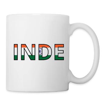 Drapeau Inde - Mug blanc - blanc - Droite