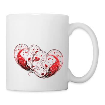 Hearts - Tasse - Weiß - Rechts