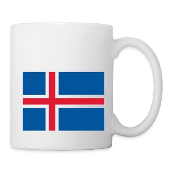 Iceland flag / Drapeau Islande - Mug blanc - blanc - Droite