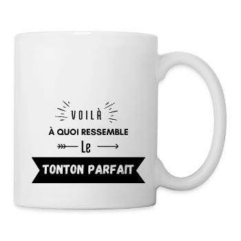 voilà à quoi ressemble le tonton parfait - Mug blanc - blanc - Droite