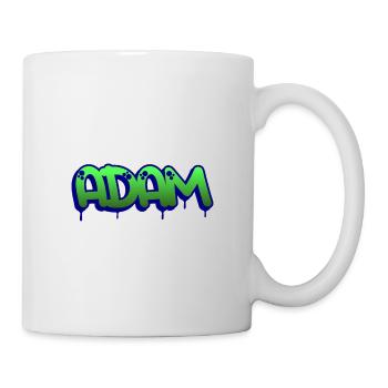 Graffiti Vorname Adam - Tasse - Weiß - Rechts