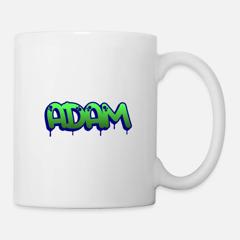 Graffiti First Name Adam - Mug - white