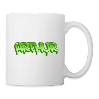 Graffiti prénom Arthur - Mug blanc - blanc - Droite