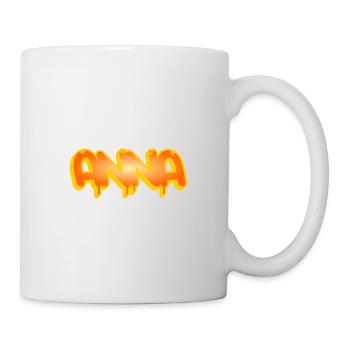 Graffiti Prénom Anna - Mug blanc - blanc - Droite